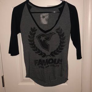 Famous V neck t shirt